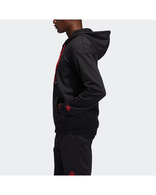 Adidas Blue Rose Hoodie Basketball Sports Hooded Jacket for men