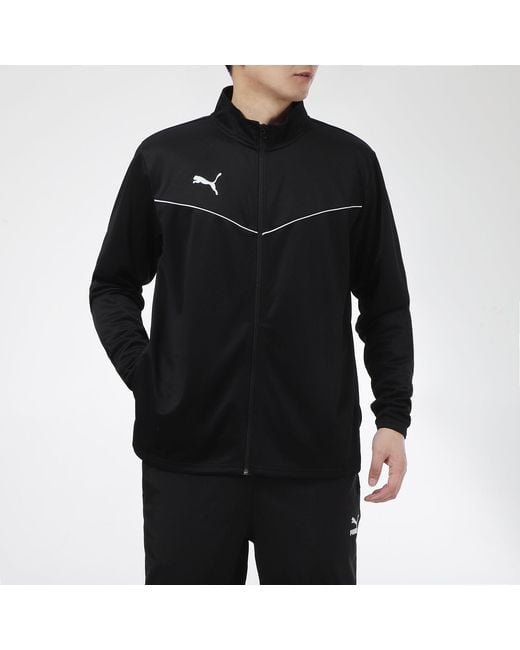 PUMA Black Team Rise Jacket for men