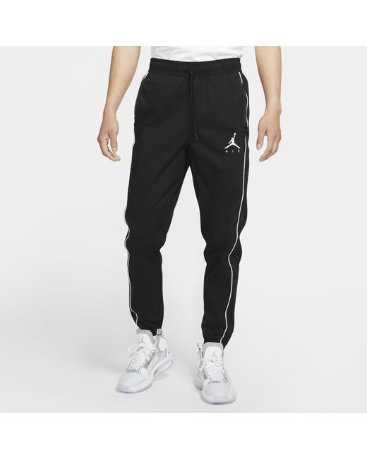Nike Black Jumpman Woven Bundle Feet Sports Pants for men