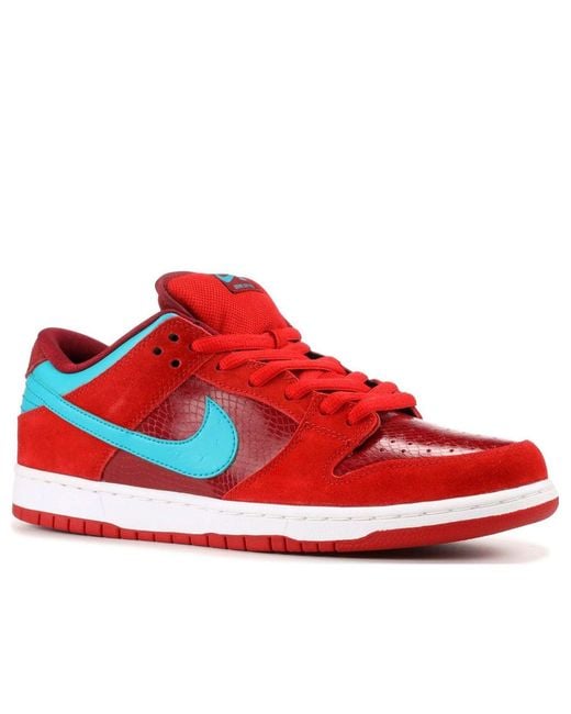 Nike Red Sb Dunk Low Pro 'Brickhouse Turbo' for men
