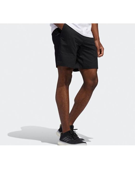 Adidas Black Short Id Reg Simple Sports Shorts for men