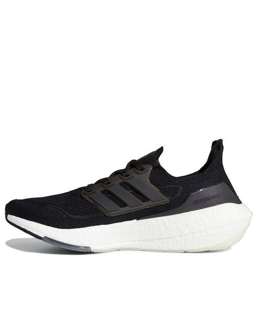 Adidas Black Ultraboost 21 'Core' for men