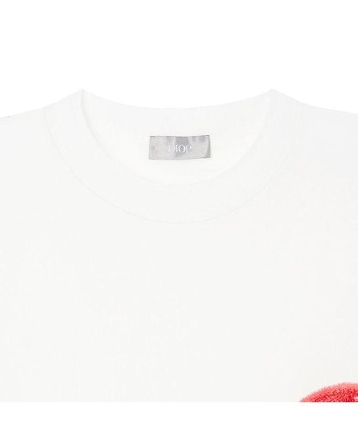 Dior Red X Kenny Scharf Limited Printing Short Sleeve for men