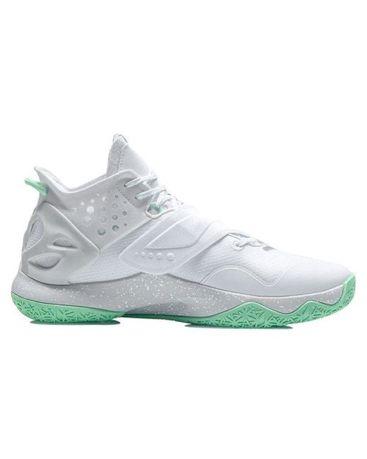 Li-ning White Cushion Comfort Basketball Shoes for men