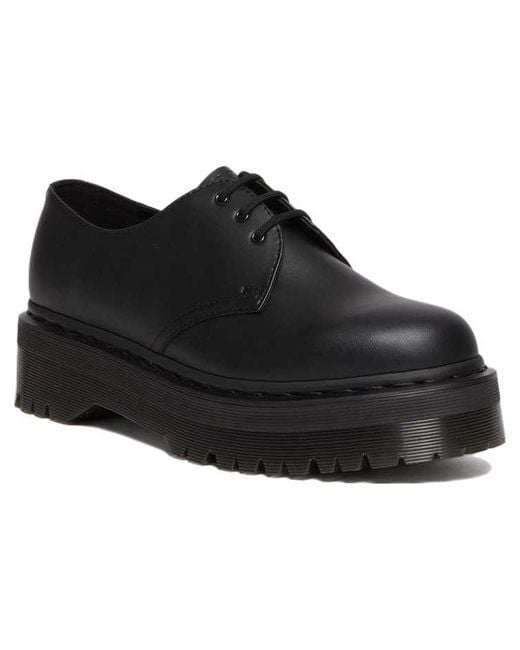 Dr. Martens Black 1461 Vegan Mono Felix Platform Shoes