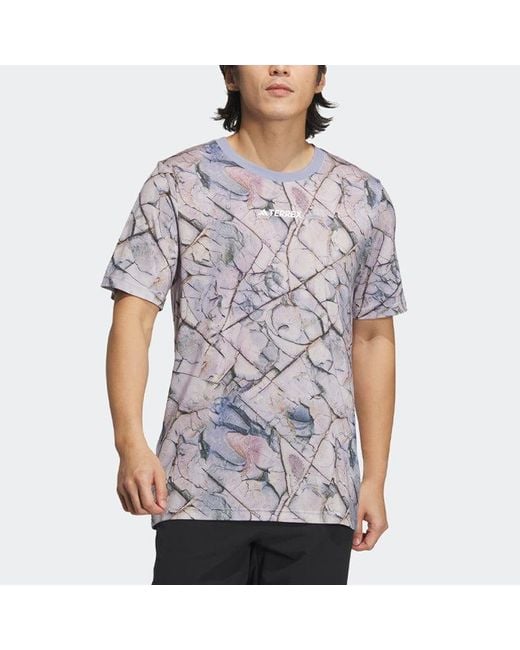 Adidas Gray X National Geographic Tencel Short Sleeve Tee for men