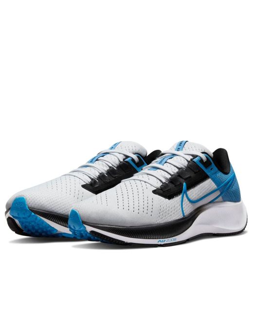 Nike Blue Air Zoom Pegasus 38 'Pure Platinum Photo' for men