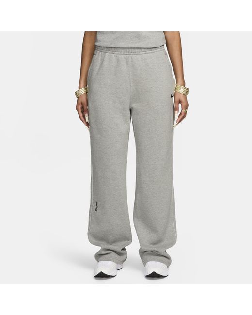 Nike Gray X Nocta Cardinal Stock Open Hem Fleece Pant for men