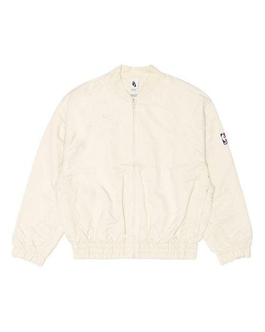 Nike Natural X Fear Of God Crossover Solid Color Basketball Sports Jacket Creamy for men