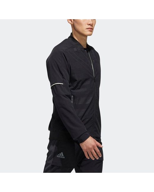 Adidas Blue Mcode M Jkt Athleisure Casual Sports Tennis Jacket for men