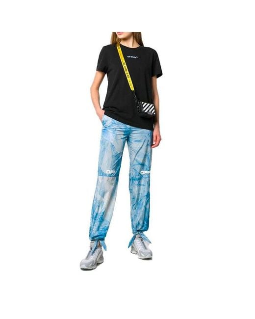 Off-White c/o Virgil Abloh Black (Wmns) Arrows Sketch Printed Short Sleeve