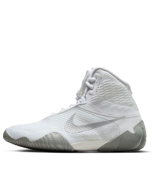 Nike Gray Tawa Wrestling Shoes Metallic' for men