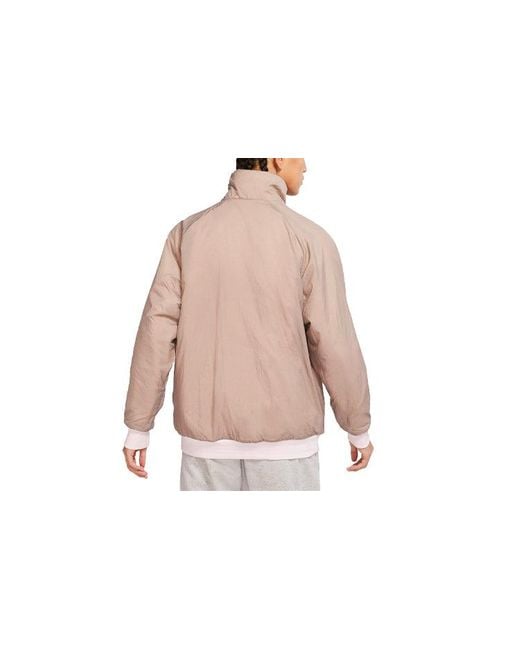 Nike Sportswear Swoosh Full-length Zipper Cardigan Reversible Logo Jacket Pink (asia Sizing) for men