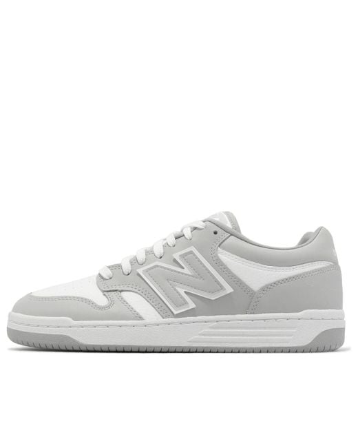 New Balance White 480 Lifestyle Shoes for men