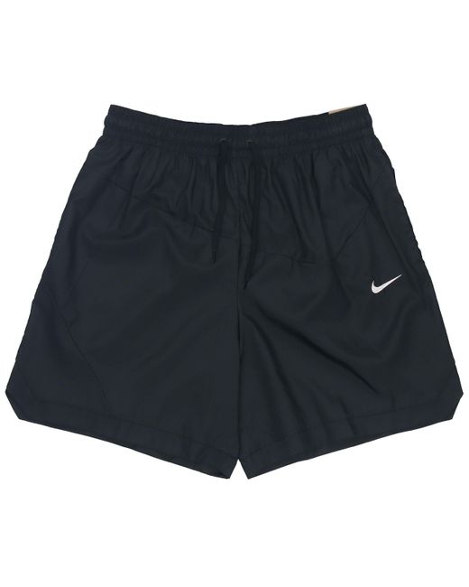 Nike Black Waist Lacing Woven Solid Color Breathable Shorts for men