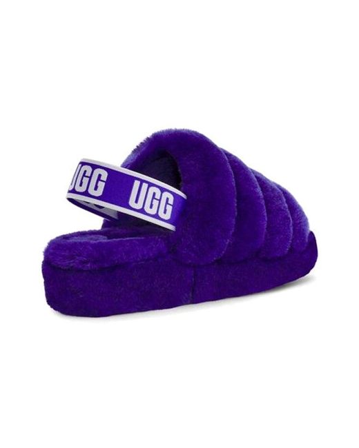 Ugg Purple (Wmns) Fluff Yeah Slide Minimalistic Thick Sole
