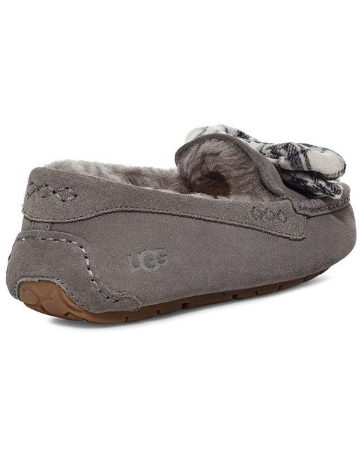 Ugg Gray (Wmns) Ansley Plaid Bow 'Charcoal'