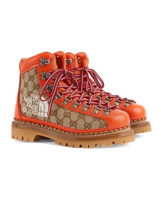 Gucci Red X North Face Boots