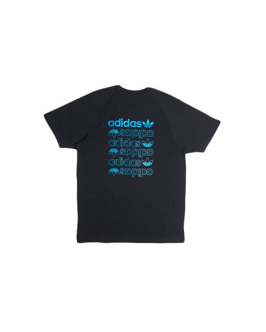Adidas Black Originals Zeno Tee Logo Short Sleeve for men