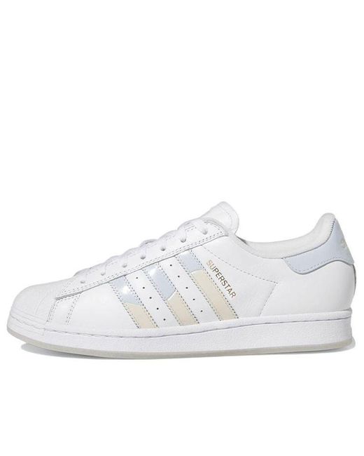 Adidas White Superstar Adv X Dime Halo' for men