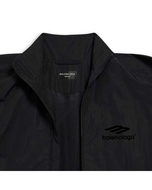 Balenciaga Black Patched Tracksuit Jacket for men