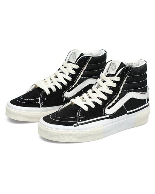 Vans Black Sk8-Hi Reconstruct for men