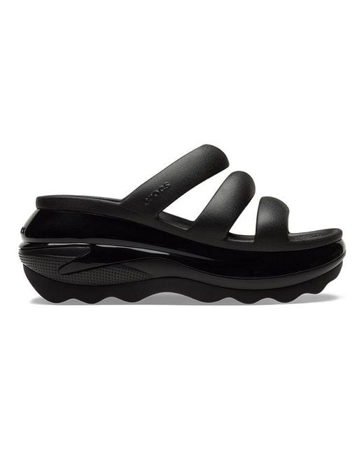 CROCSTM Black Mega Crush Triple Strap for men