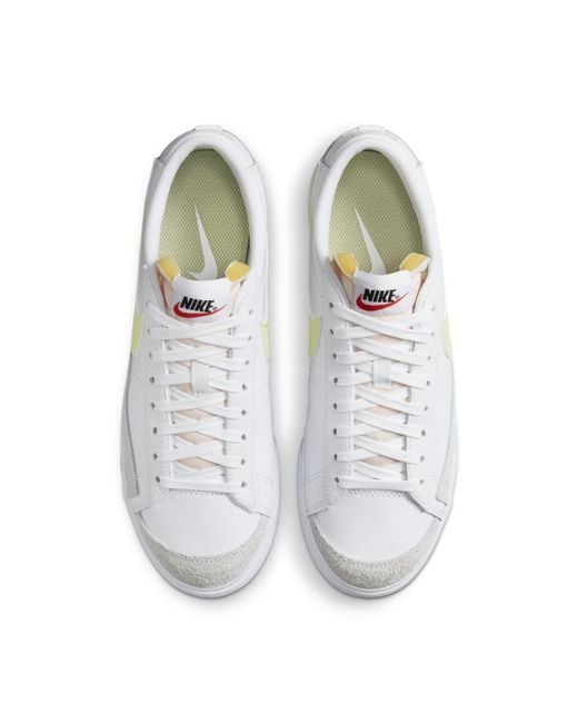 Nike White (Wmns) Blazer Low Platform Life Lime'