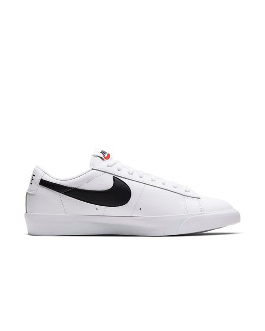 Nike White Blazer Low Leather Swoosh' for men