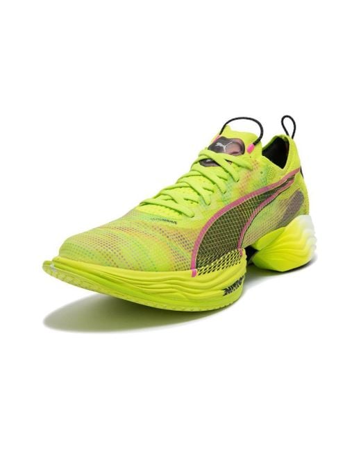 PUMA Yellow Fast-R Nitro Elite Running Shoes 'Solar' for men