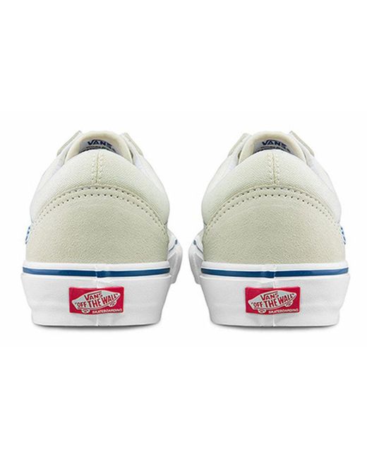 Vans White Skate Old Skool 'Checkerboard for men