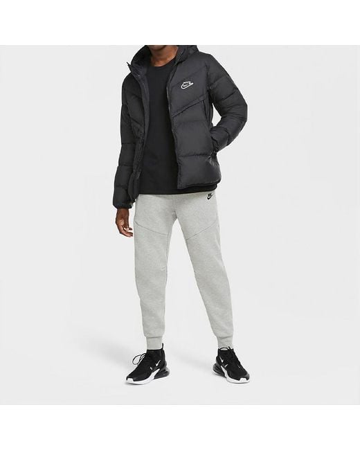Nike Blue Sportswear Down-Fill Windrunner Hooded Stay Warm Casual Down Jacket for men