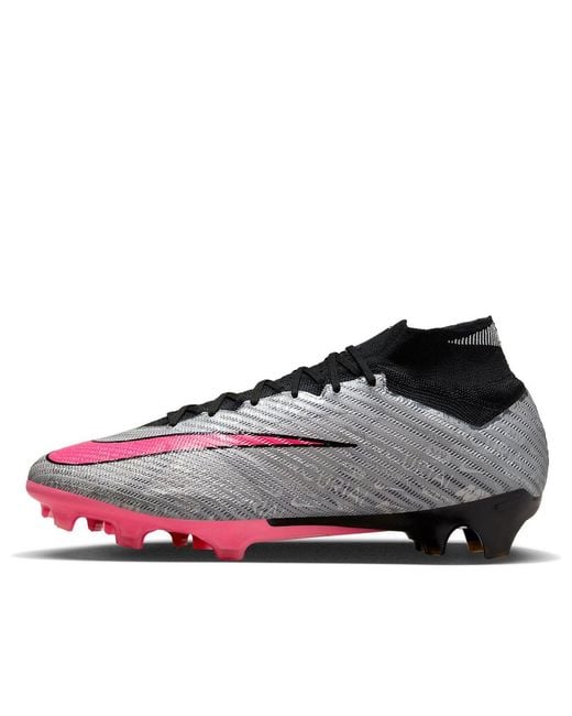 Nike Gray Zoom Mercurial Superfly 9 Elite Xxv Fg Firm-Ground Soccer Cleats for men