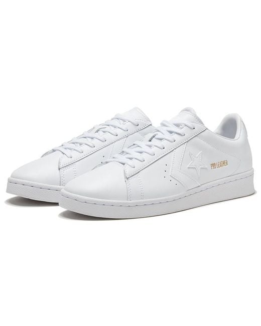 Converse White Pro Leather Low 'Triple' for men