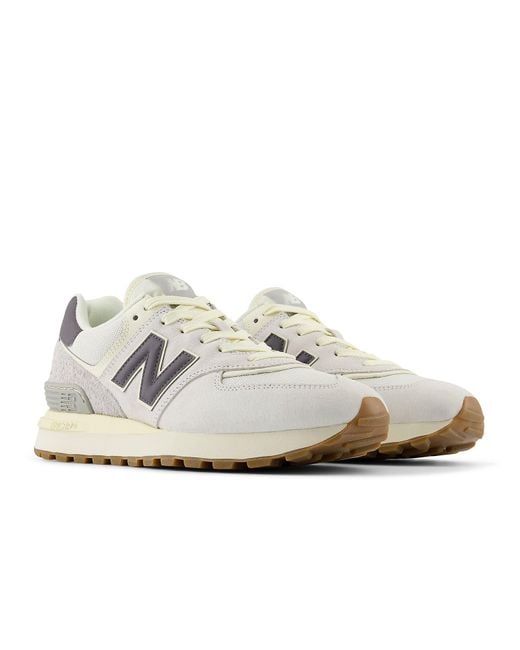 New Balance White 574 for men