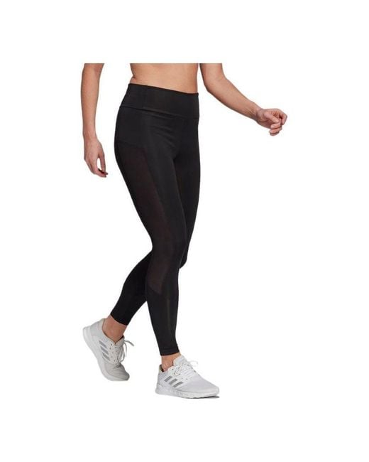 Adidas Black (Wmns) Designed To Move Big Logo Sport Leggings Asia Sizing