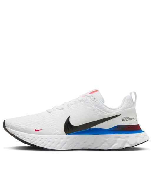 Nike White React Infinity Run Flyknit 3 Photo' for men