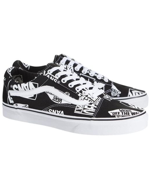 Vans Black Old Skool 'Logo Mix' for men