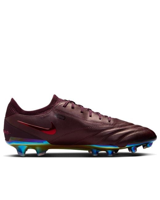 Nike Red Tiempo Legend Elite Luxe Fg 'Port Wine Bright Crimson' for men