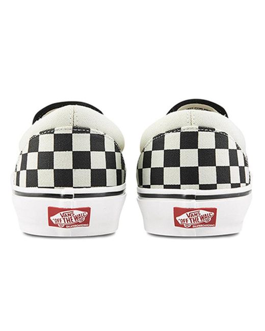 Vans White Skate Slip-On 'Checkerboard for men