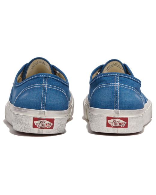 Vans Blue Authentic 'Wave Washed' for men