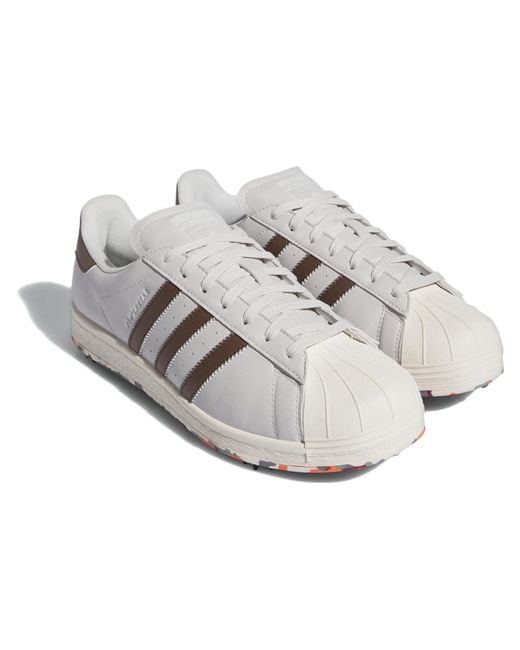 Adidas White Originals Superstar Golf Shoes One Off' for men