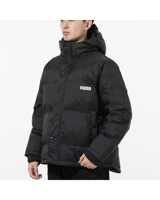 PUMA Blue Logo Puffer Jacket for men
