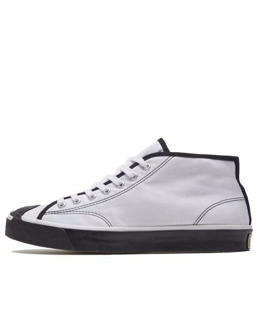 Converse White Jack Purcell Mid for men