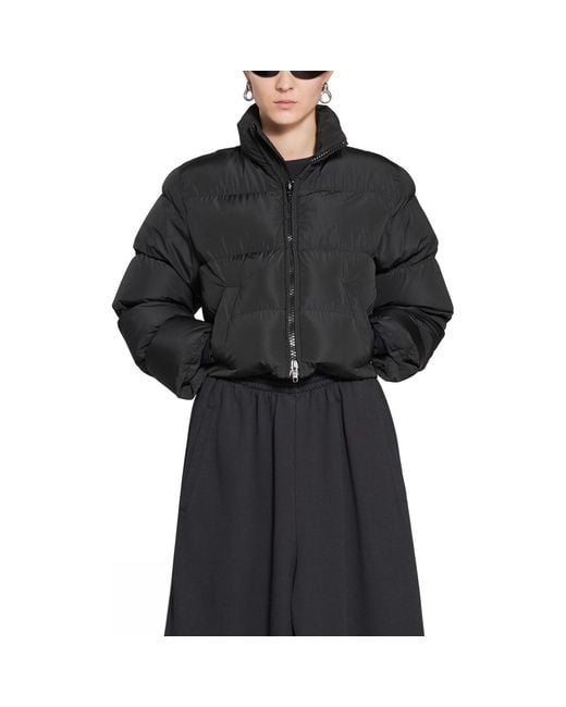 Balenciaga Black Shrunk Puffer Jacket for men
