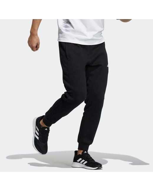 Adidas Black Woven Running Casual Cone Sports Pants/Trousers/Joggers for men