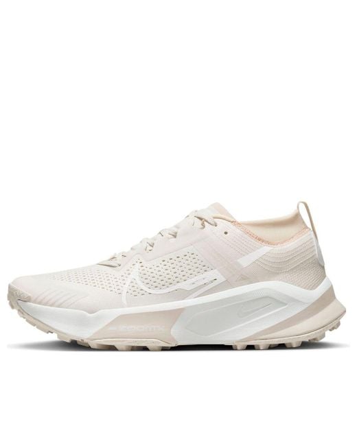 Nike White Zoomx Zegama Trail Shoes Dh0623-004 for men