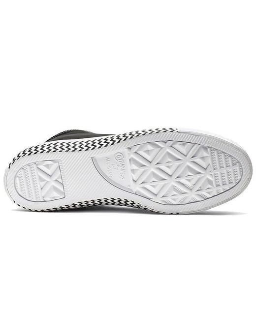 Converse Black (Wmns) Chuck Taylor All Star Mission-V Leather High Top Wave Pattern Sole