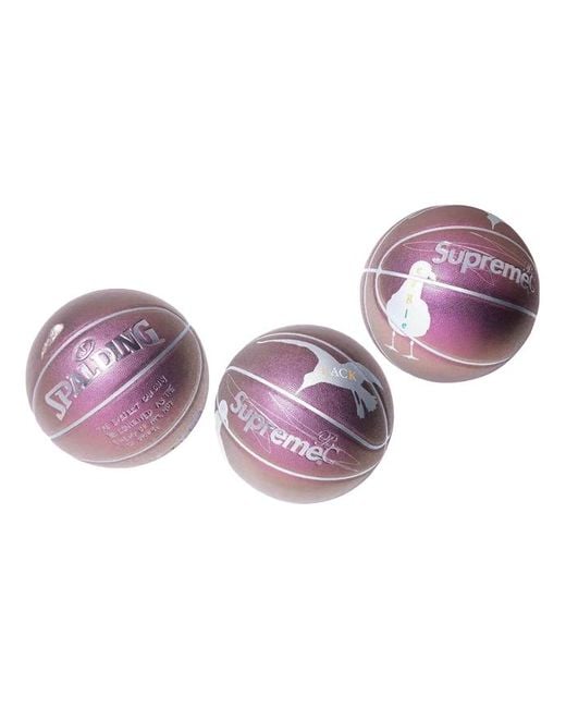 Supreme Purple X Bernadette Corporation X Spalding Basketball for men