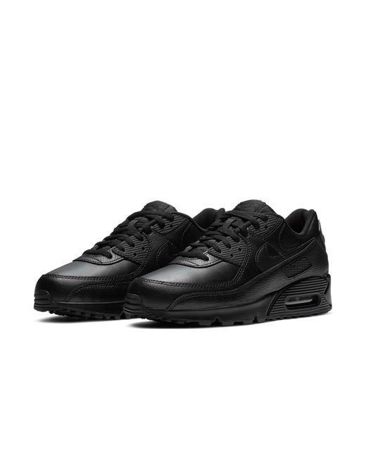 Nike Black Air Max 90 Leather 'Triple' for men
